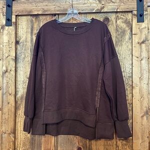 Brown Trendy Sweatshirt